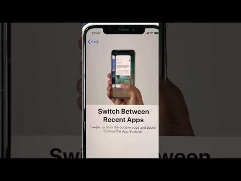 iPhone X app switching