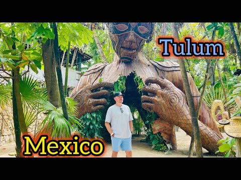 Escultura Ven a la Luz Wooden Sculpture Tour Tulum Mexico