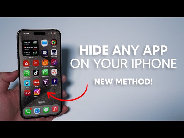 (2024) How to Hide Any iPhone App - New Method, Impossible to Find! class=