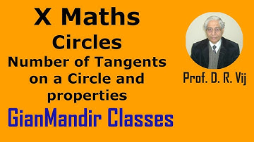 X Maths | Circles | Number of Tangents on a Circle and properties by Preeti Ma