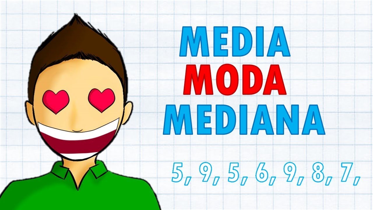 MEDIA, MODA Y MEDIANA Super facil | Medidas de tendencia central - YouTube