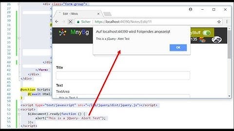 How to run jQuery Script in Asp Core