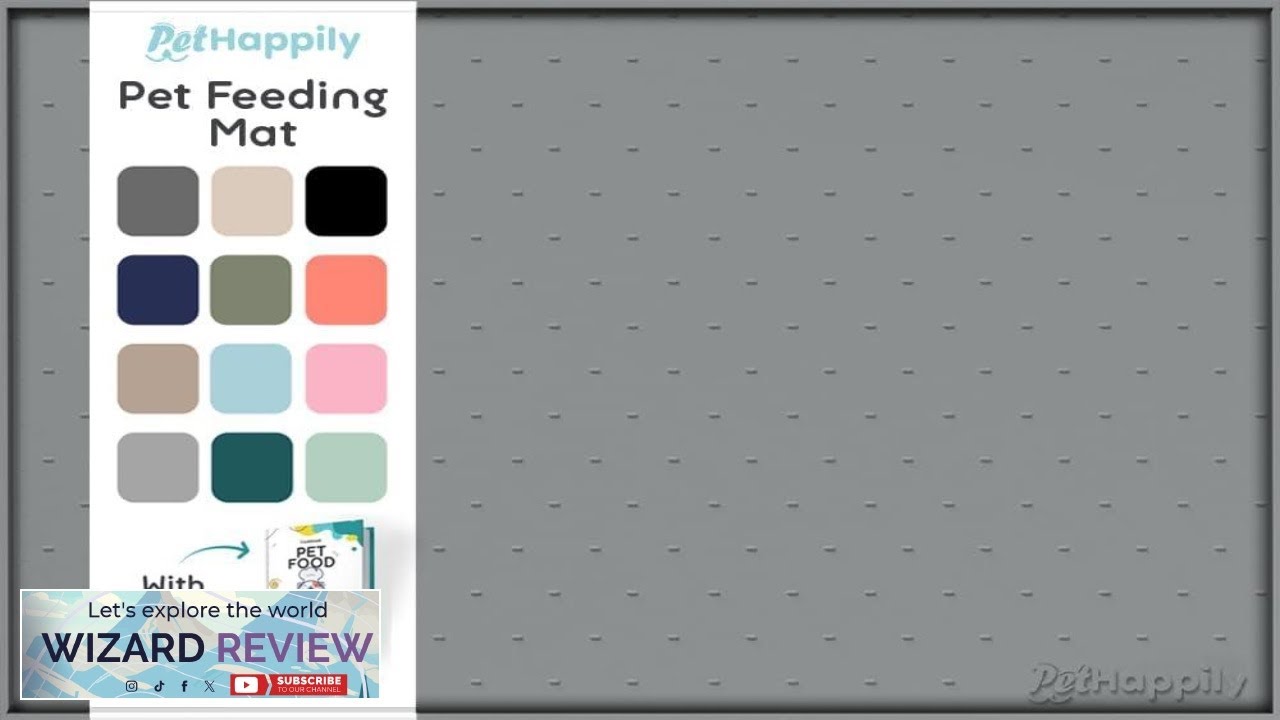 Dog Food Mat Raised Edges Dog Mat for Food and Water Review