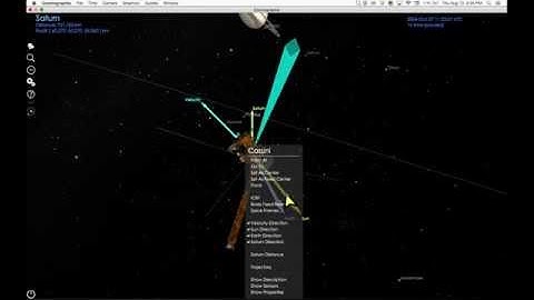 Cosmographia Tutorials: Showing Vectors