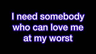 At My Worst (REMIX) - Pink Sweat$ Ft. Kehlani (LYRIC VIDEO)