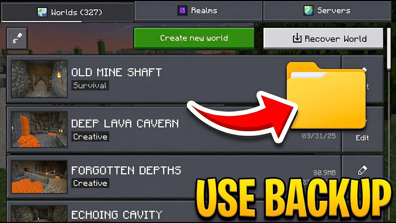 How to Backup Your World in Minecraft Bedrock (Step-by-Step) - YouTube