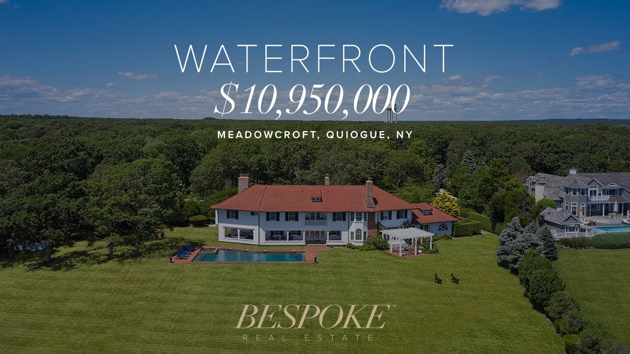 Historic 10,950,000 Meadowcroft Waterfront Mansion in Quiogue, NY