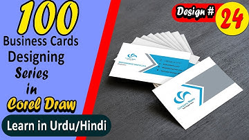 Business Card in CorelDraw-Coreldraw 11 Tutorial in Urdu Business Card Design # 24