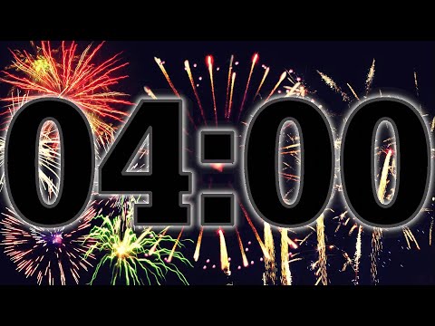 4 Minute Countdown Timer - Summer Fireworks! 🎆