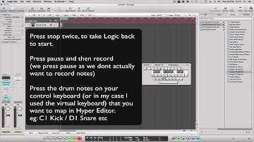 Logic Pro 9 Set up Hyper Editor to Program Beats