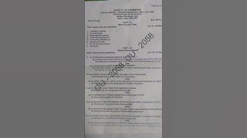 #OU 2nd SEM B.Law 2024 Question paper. #OU exams.