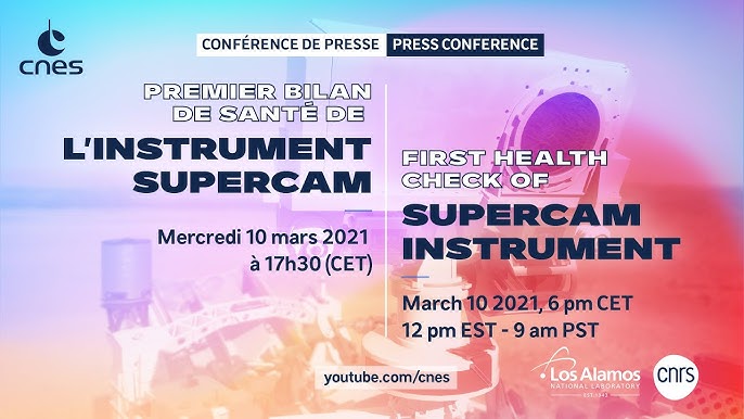 Direct 1er Bilan De Sante De L Instrument Supercam A La Surface De Mars Youtube