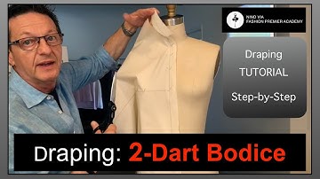 Draperen van een basis 2-plooi lijfje voor beginners ~ Stap-voor-stap tutorial ~ Modeontwerp Drap...