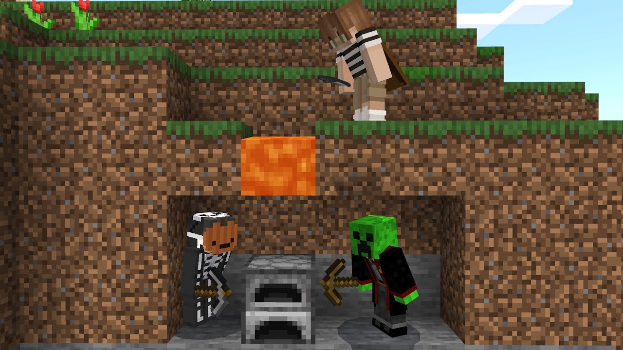 so I played minecraft with my irl friends...