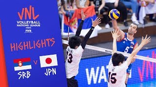 SERBIA vs. JAPAN -  Highlights Men | Week 1 | Volleyball Nations League 2019