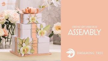 SVG File - Orchid Gift Card Box - Assembly Tutorial (For Cricut, Silhouette, and ScanNCut)