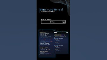 Animated Password Reveal #cssanimation  #coding  ##code #javascript #codingskills #csstutorial