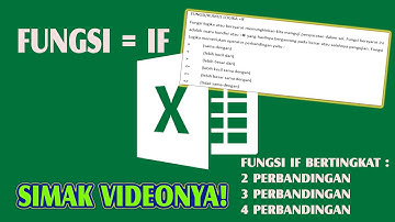 RUMUS IF | CARA MENGGUNAKAN RUMUS IF DI MS EXCEL | RUMUS IF MAJEMUK DENGAN 4 PERBANDINGAN