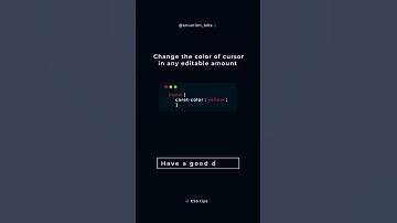 How to change Cursor Color in CSS - CSS Property #shorts #cssshorts