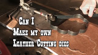 Making my own steel rule cutting die for leather with shop made tools