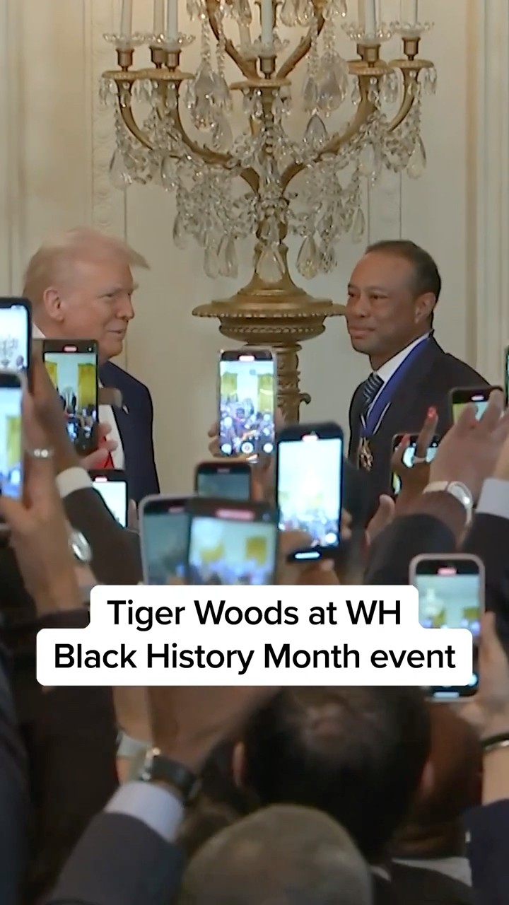 Tiger Woods at WH Black History Month event