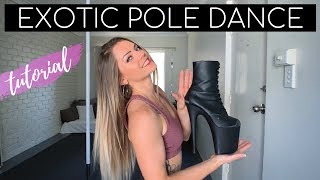 Dance With Me - EXOTIC POLE DANCE Tutorial - DANCING IN HIGH HEELS