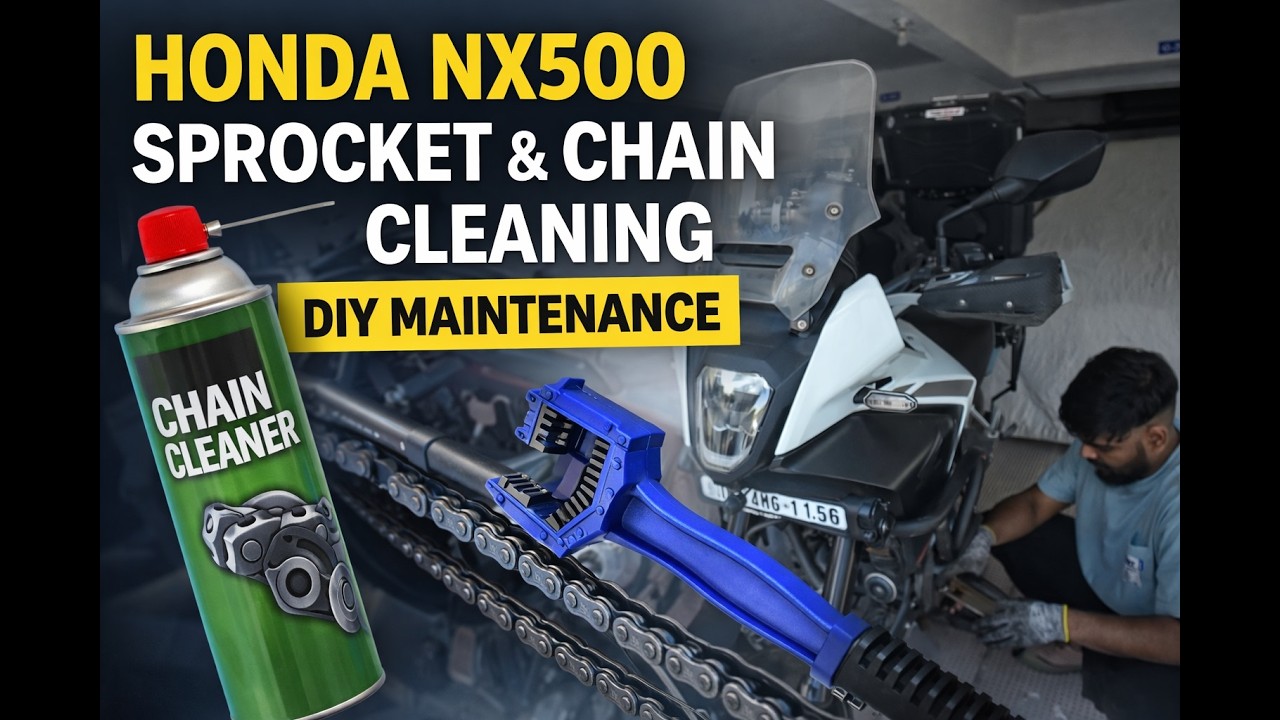 Чистка передней звездочки Honda NX500 | Пошаговое руководство по уходу за цепью своими руками