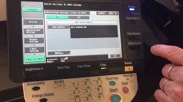Konica Minolta: How to update Scan to Email Settings (C220/283 Series)