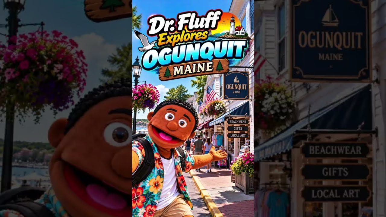 Ogunquit, Maine Street Walking Tour with Dr. Fluff! #Ogunquit #OgunquitMaine #Maine #MaineTravel