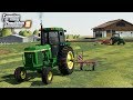 FS19- HAY DAY! RAKING & TEDDING HAY WITH THE OLD JOHN DEERES