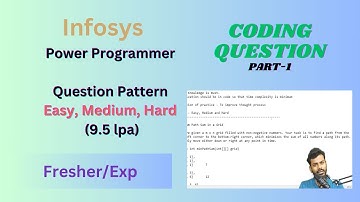 Infosys | Power Programmer | Question Pattern | Coding Question | Part-1