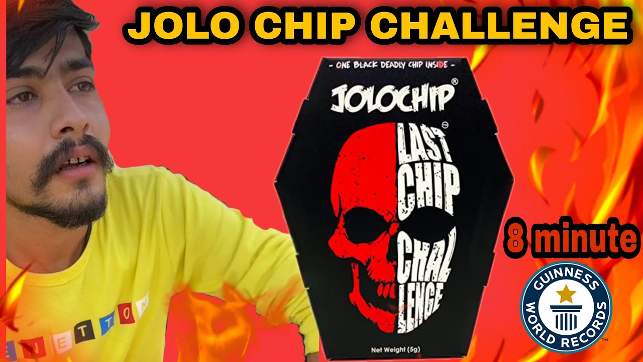 WORLD'S HOTTEST JOLO CHIP EATING CHALLENGE Spiciest Chip One Chip