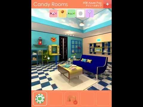 Candy Rooms Escape 8 Azure Pop Walkthrough Funky Land Youtube