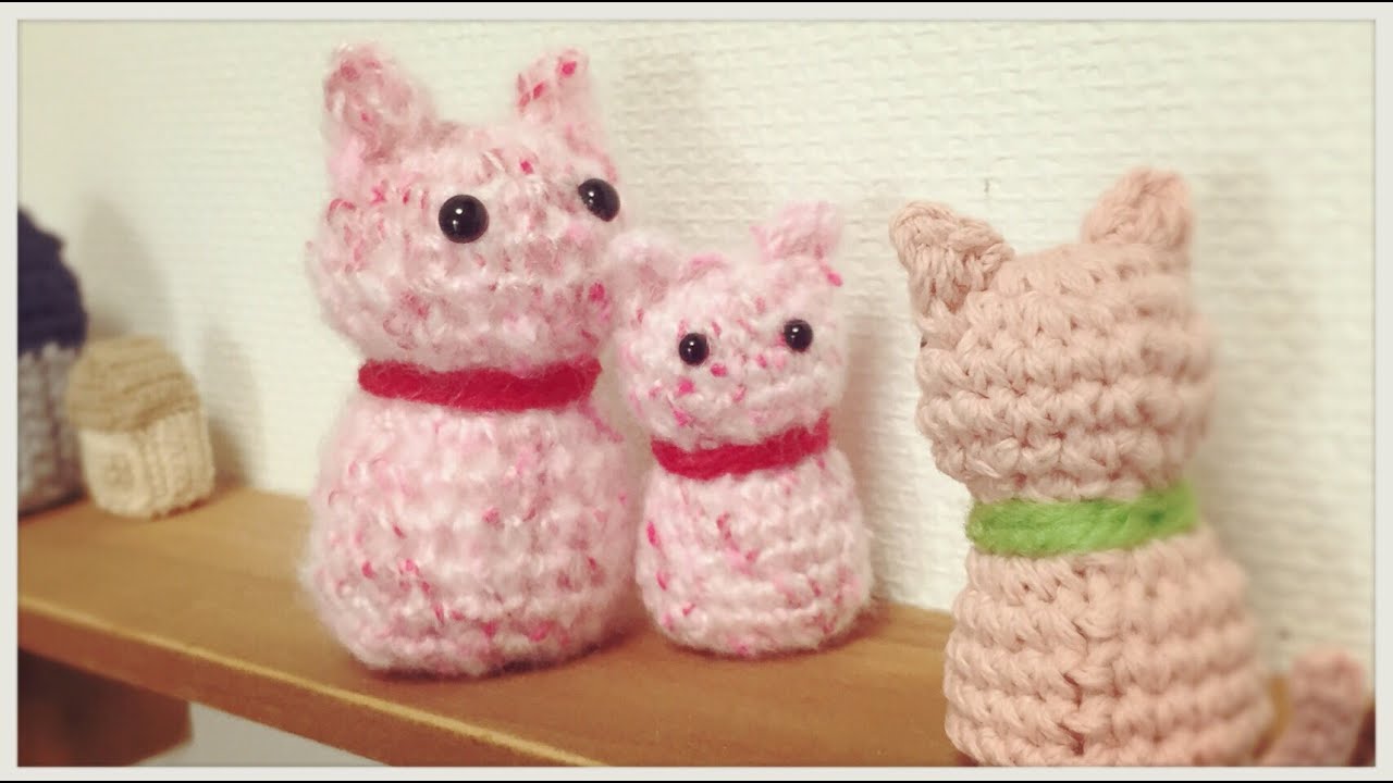 かぎ針編み 猫のあみぐるみの編み方 How To Crochet A Amigurumi Cat Youtube