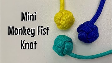 How to tie a mini monkey fist knot! Simple and fast 🙊