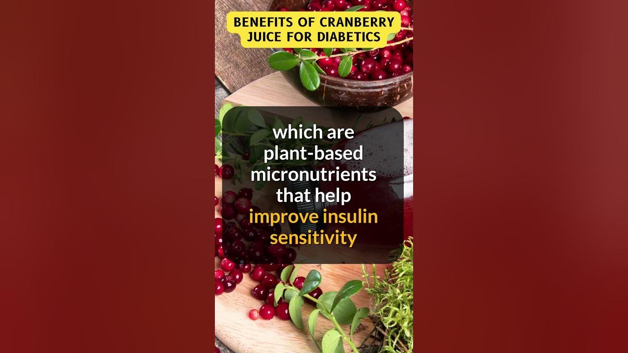 Benefits of Cranberry Juice for Diabetics shorts YouTube