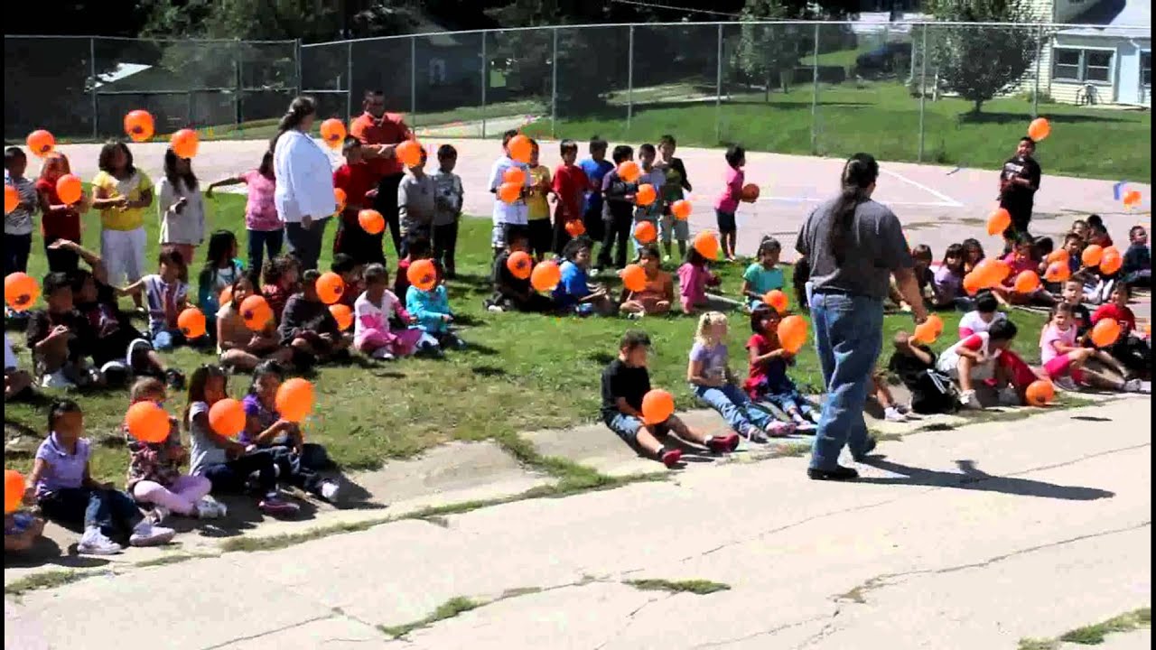 Walthill Public School Balloon Launch for National Suicide Prevention