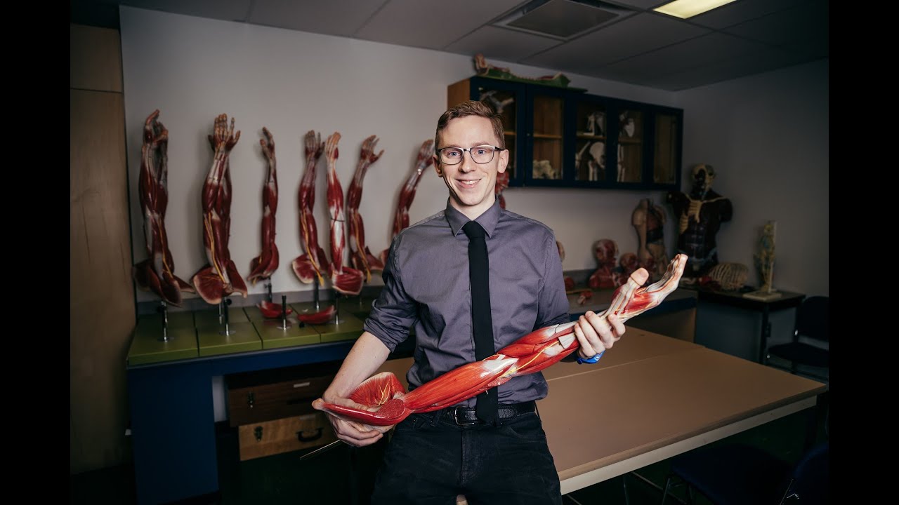 Human Anatomy instructor finds creative ways to teach Adam Pinkoski