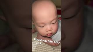 This baby looks completely different after a nap 😳