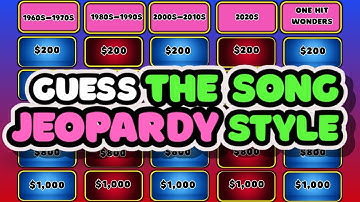 🎵 Guess the Songs | Jeopardy Music Quiz: 60s–70s, 80s–90s, 2000s–2020s & One Hit Wonders!