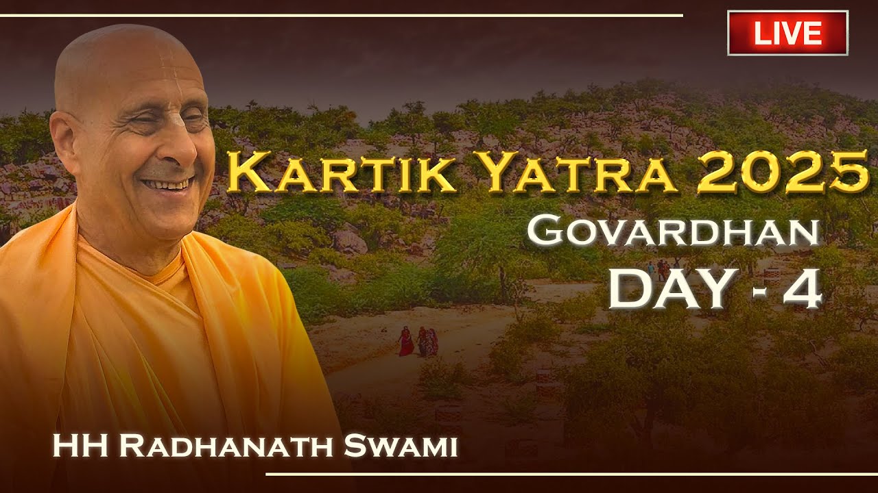 ISKCON Chowpatty Kartik Yatra 2025 | Day 4 | Govardhan, Vrindavan | HH Radhanath Swami
