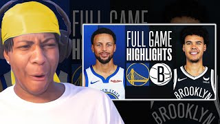 Lvgit Reacts To WARRIORS at NETS | FULL GAME HIGHLIGHTS | February 5, 2024