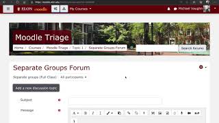 Posting to Group Forums