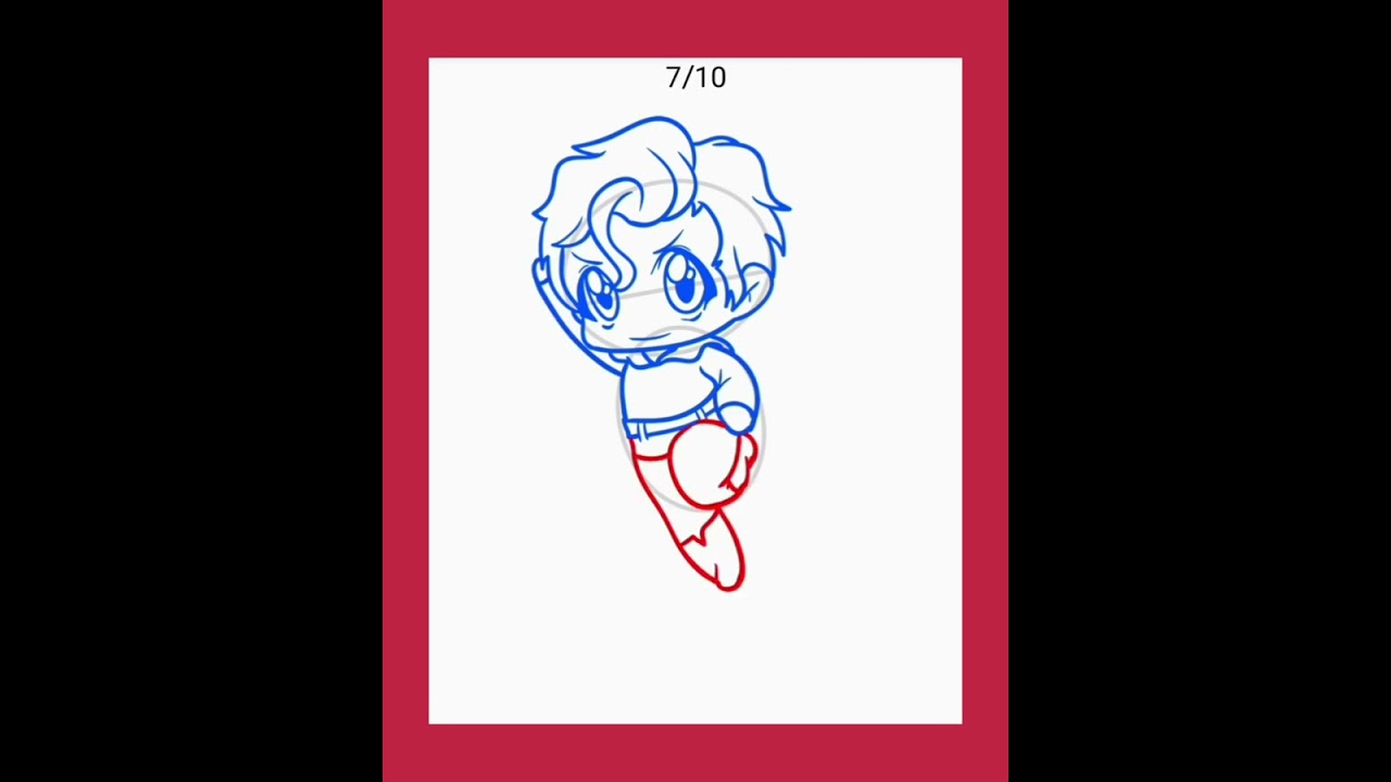 How to draw Chibi Super Hero Super Man 