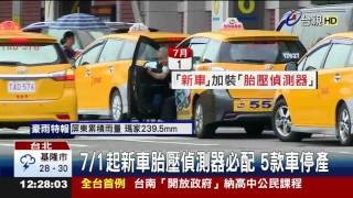 7\/1起新車胎壓偵測器必配5款車停產