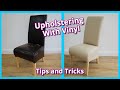 UPHOLSTERY DINING CHAIR IN VINYL | WORKING WITH VINYL | UPHOLSTERY FOR BEGINNERS | FaceLiftInteriors