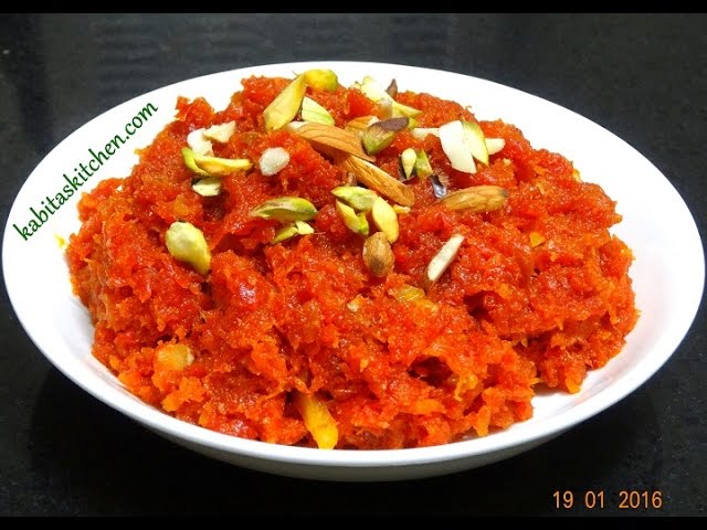 Gajar Ka Halwa Recipe-Simple and Delicious Gajar Halwa-Carrot Halwa Recipe-Easy  Indian Dessert - YouTube