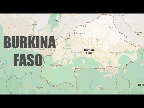 BURKINA FASO MAP | TOPOGRAPHIQUE | 4K 60FPS