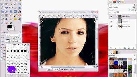 GIMP 2.6 Tutorial - How to Apply Makeup (Download Included)
