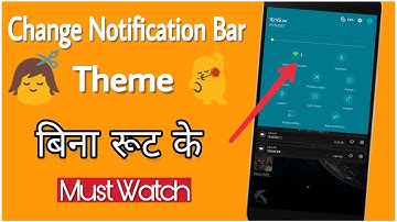 Change Notification Bar Style Without Root - [ Put your Photo in Status Bar ( हिंदी ) ]